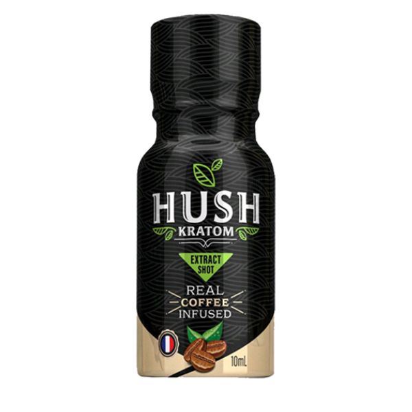 Hush Ultra Coffee Infused Kratom Extract Shot (10ml) Earth Grown Wellness