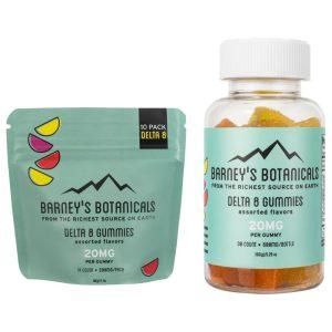 Barney's Botanicals 20mg Delta 8 THC Infused Vegan Gummy Slices Assorted Flavors