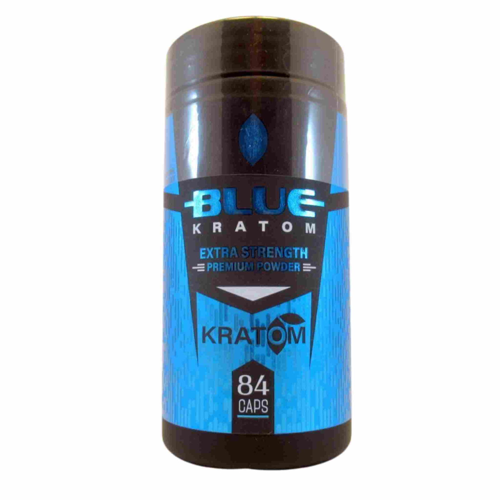 Blue Kratom Enhanced Powder and Capsules Earth Grown Wellness