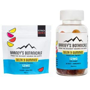Barney's Botanicals 12mg Delta 9 THC Infused Vegan Gummy Slices - Assorted Flavors