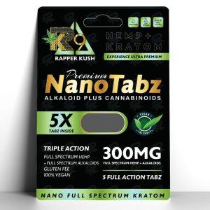 Rapper Kush Nano Tabz Delta 9 THC + CBD + Kratom Extract Tablets - 300mg per tablet
