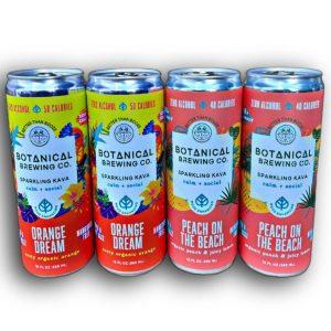 Botanical Brewing Co Sparkling Kava Lactalone Extract Canned Drinks
