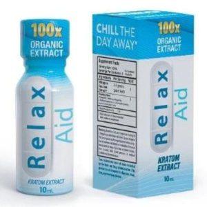 RelaxAid Nootropic Kratom Extract Shot (100x) -(10mL) - Organic Extract