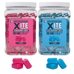 XITE Delta 9 THC + CBD infused Fruit Chews (Starburst Style) - Manufactured by Patsy's