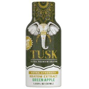 Tusk Ultra Premium Kratom Gold Kratom Extract Shot - 150mg Mitragynine Green Apple