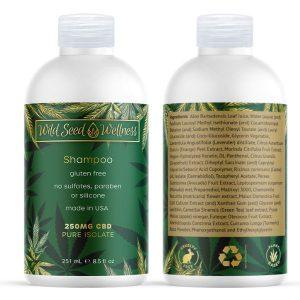 wild seed wellness cbd infused shampoo