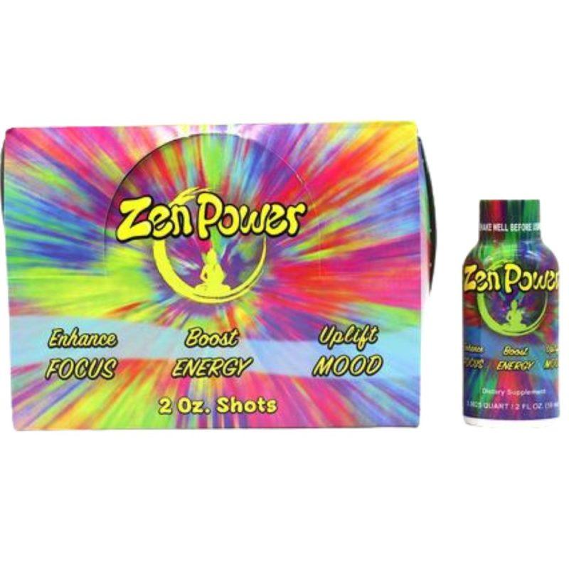 Zen Power Shot 2oz Focus Enchancing - Mood Boosting - Energy Made with Explotab proprietary blend