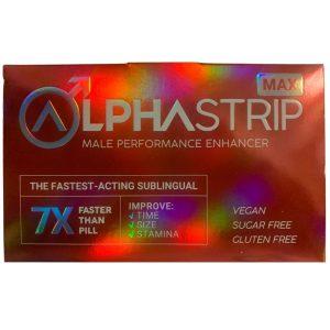 AlphaStrip MAX Male Enhancement Sublingual Strip (Maximum Strength) - ED Performance Enhancer