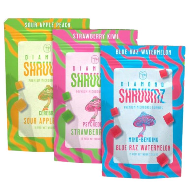 Diamond Shruumz Microdose Mushroom Gummies Earth Grown Wellness