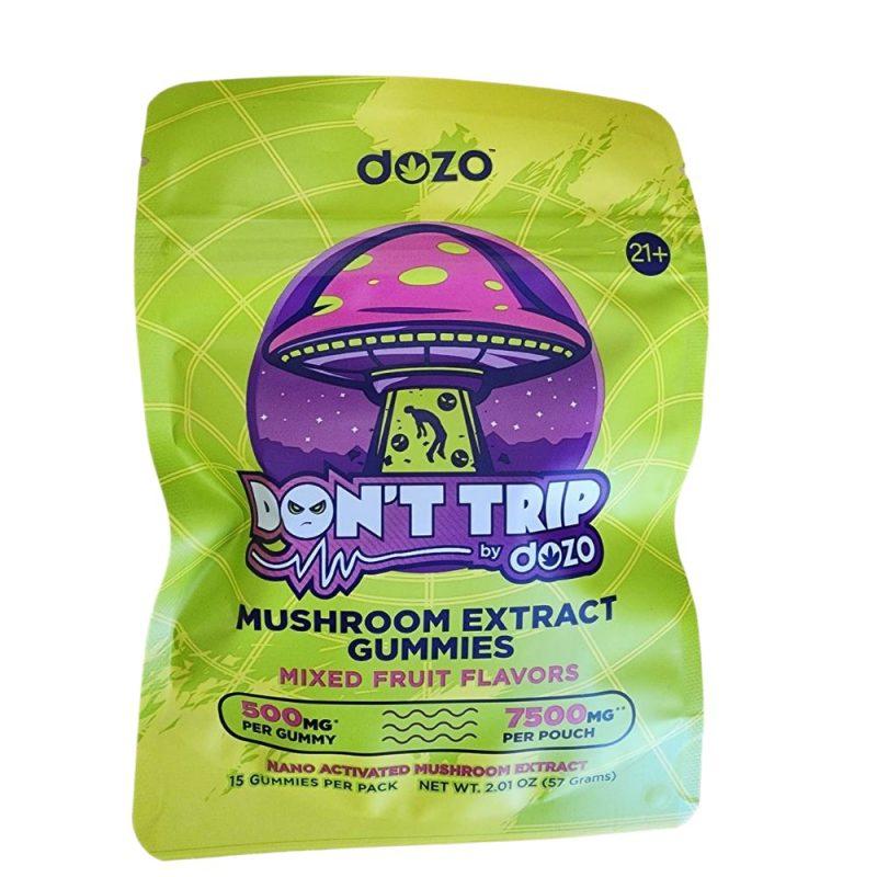 Dozo Don't Trip Mushroom Extract Gummies with Muscimol, Ibotenic Acid, And Muscarine - 7500mg per bag - 500mg per gummy