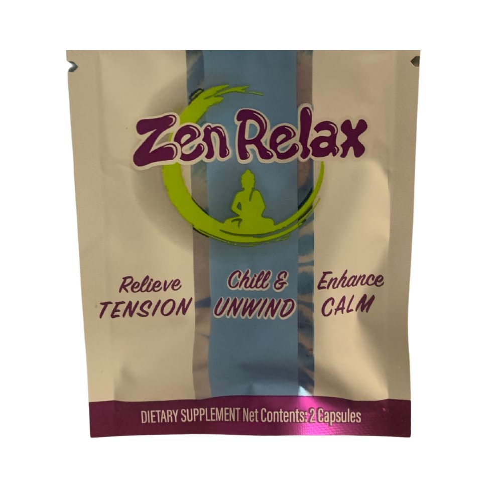 Zen Relax Relaxation and Calming Nootropic Capsules Earth Grown Wellness