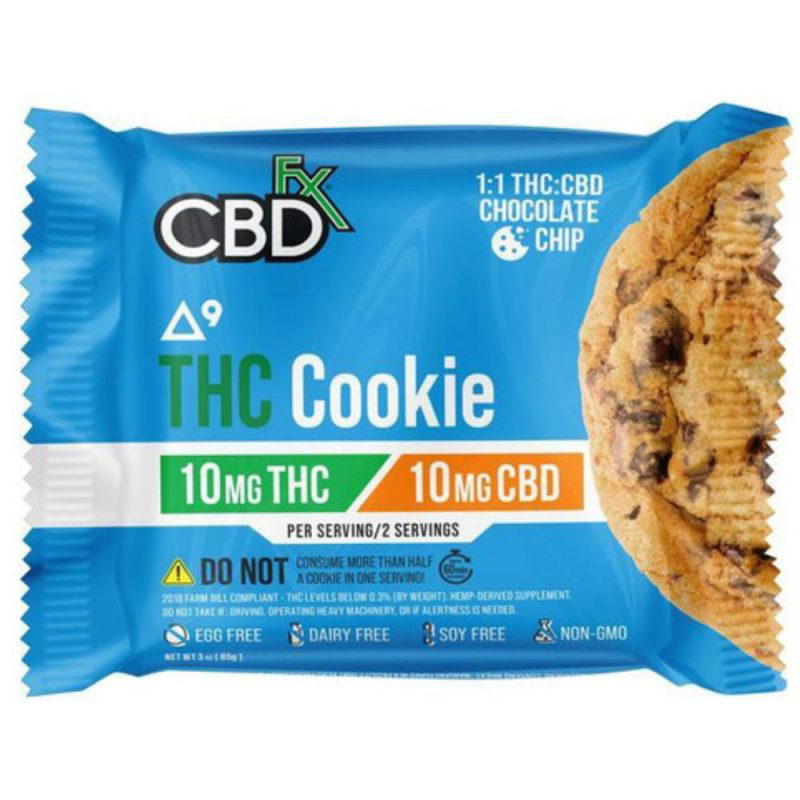 CBDfx Chocolate Chip Delta 9 + CBD Cookie Earth Grown Wellness