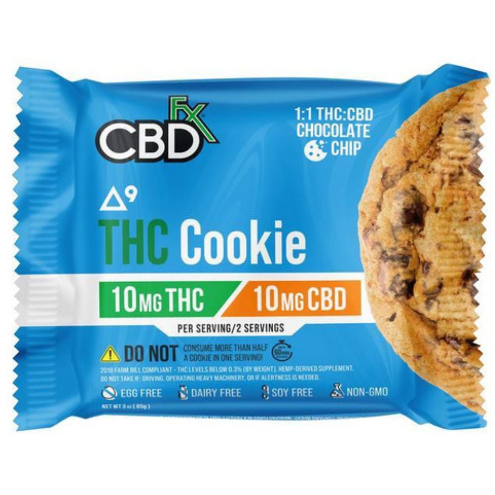 CBDfx Chocolate Chip Delta 9 + CBD Cookie Earth Grown Wellness