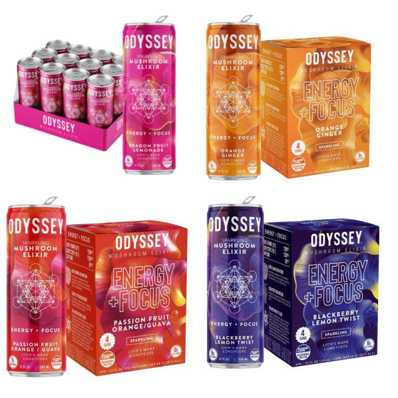 ODYSSEY SPARKLING MUSHROOM ELIXIRS Earth Grown Wellness