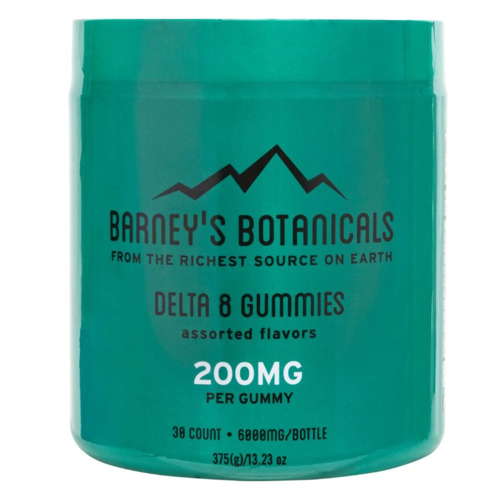 Barney's Botanicals 200mg Delta 8 THC Gummies Earth Grown Wellness