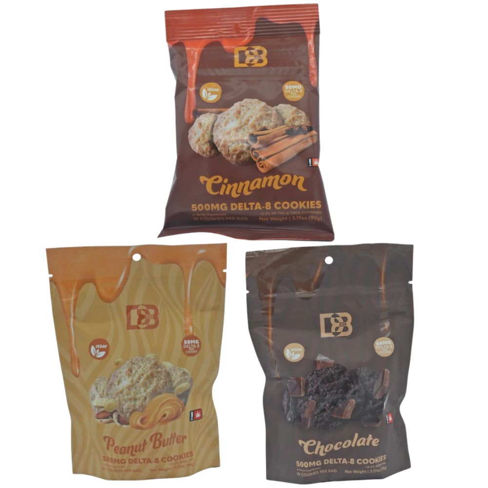 D8Hi Delta 8 THC Cookies 500mg Earth Grown Wellness