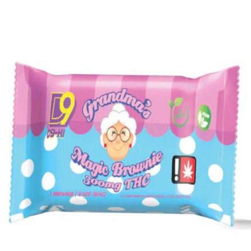 D8-Hi Grandma's Magic Brownie Delta 9 THC Infused Brownie with 300mg of THC per Brownie