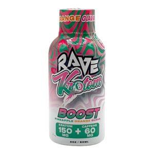 Rave Kratom Pure Caffeine + Kratom Extract Boost Shot