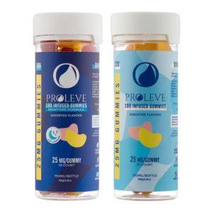 The Proleve CBD Infused Gummies Featuring 99% Pure CBD Isolate.
