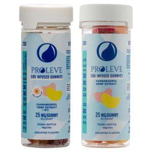 proleve pure cbg vegan gummies 25mg 4ct or 30ct with or without b12