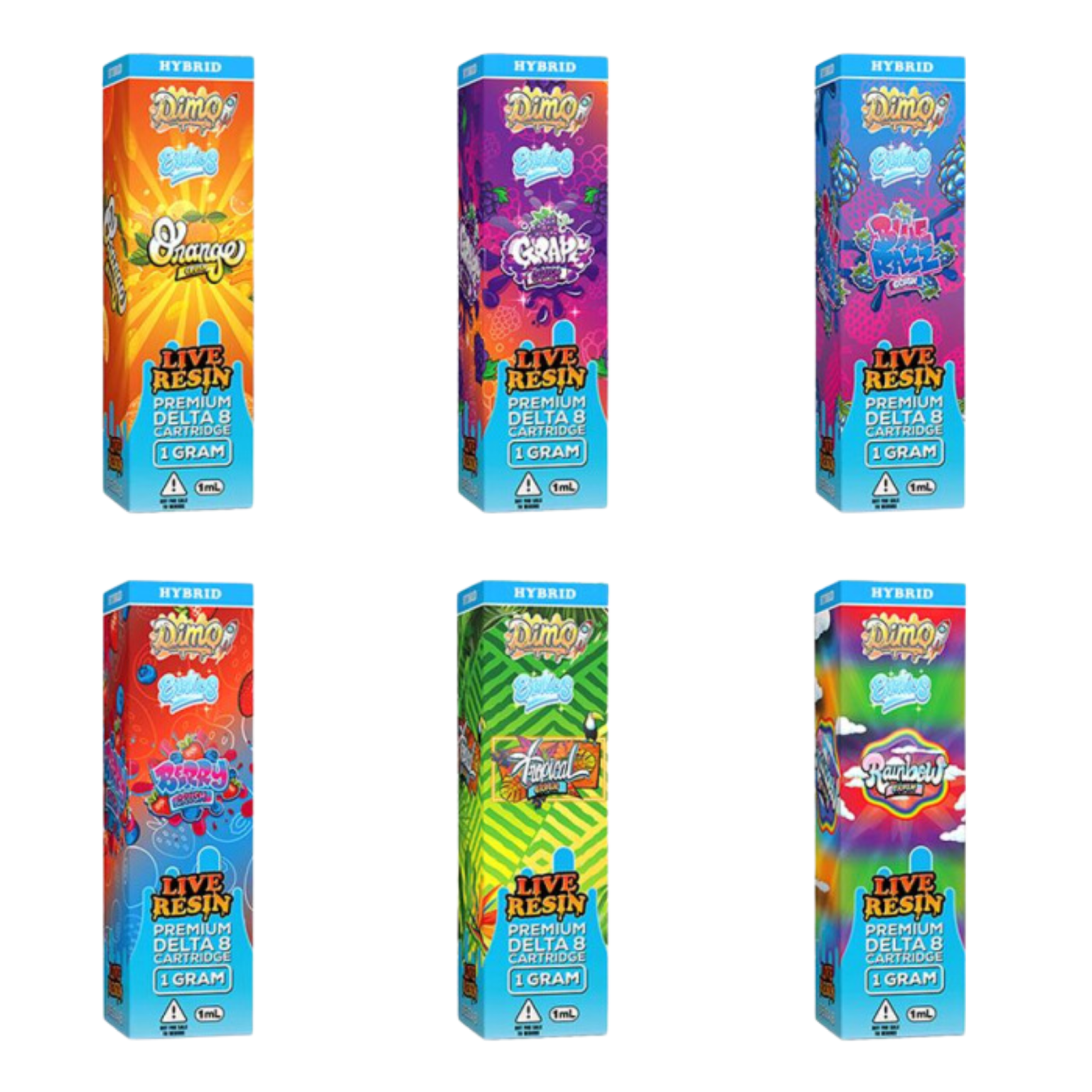 Dimo Premium Delta 8 + Live Resin Vape Cartridge (1g) Earth Grown